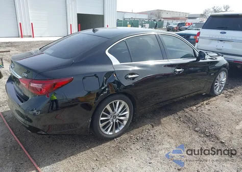 2018 Infiniti Q50 3.0T Luxe z USA, uszkodzony, nr VIN JN1EV7AP1JM358488